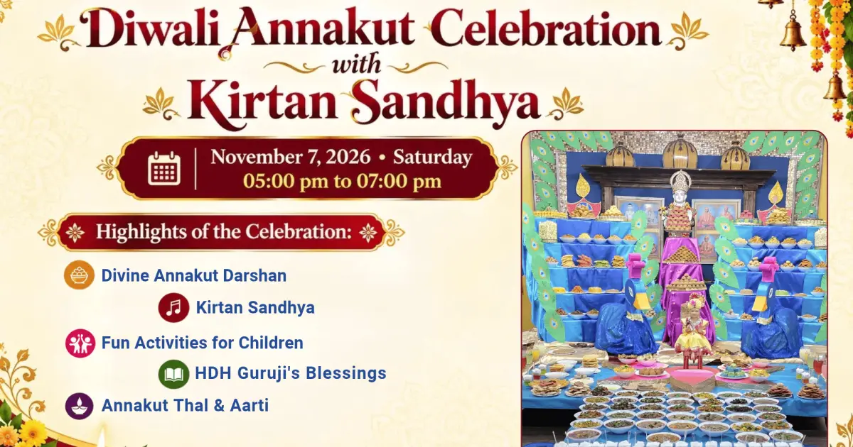 Diwali & Annakut Celebration 2026 with Kirtan Sandhya