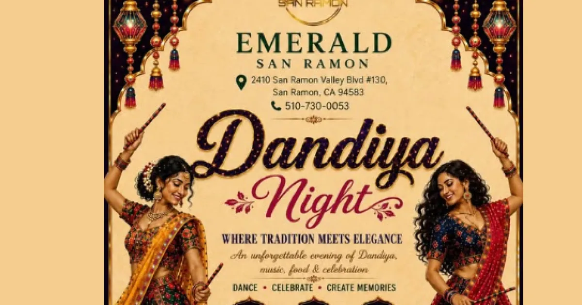 Dandiya Night 2026 at Emerald San Ramon, CA (Oct 2026)
