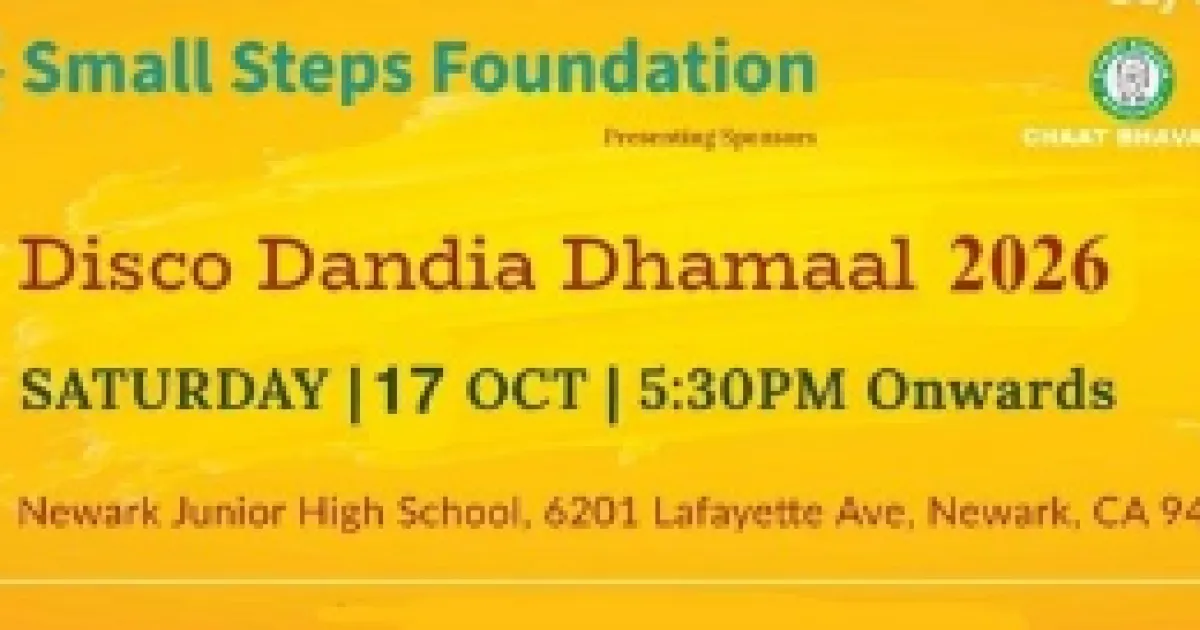 SSF Disco Dandia Dhamaal 2026 in Bay Area