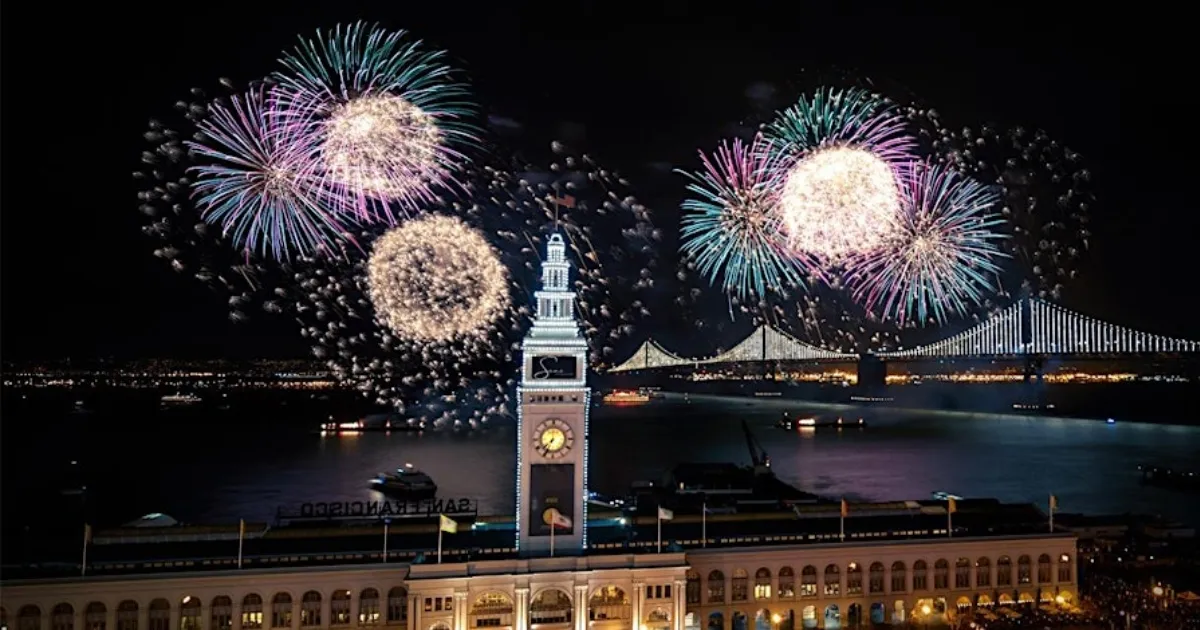 NEW YEARS EVE 2026 LIVE FIREWORKS ON THE EMBARCADERO OPEN BAR