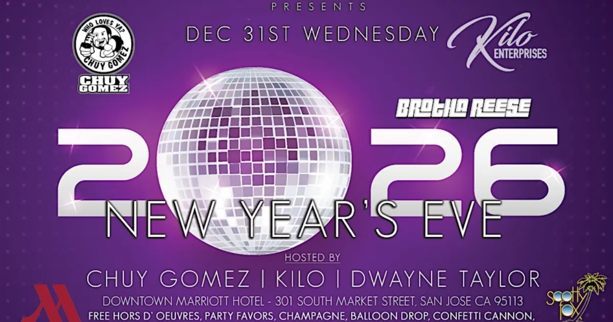 New Years Eve Extravaganza XII w Chuy Gomez, Kilo, Dwayne Taylor