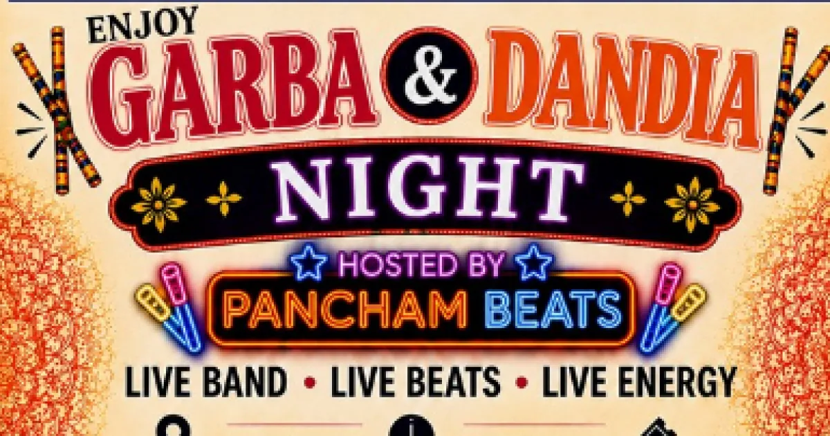 Navratri 2026 - Live Garba and Dandiya Night by Pancham Beats