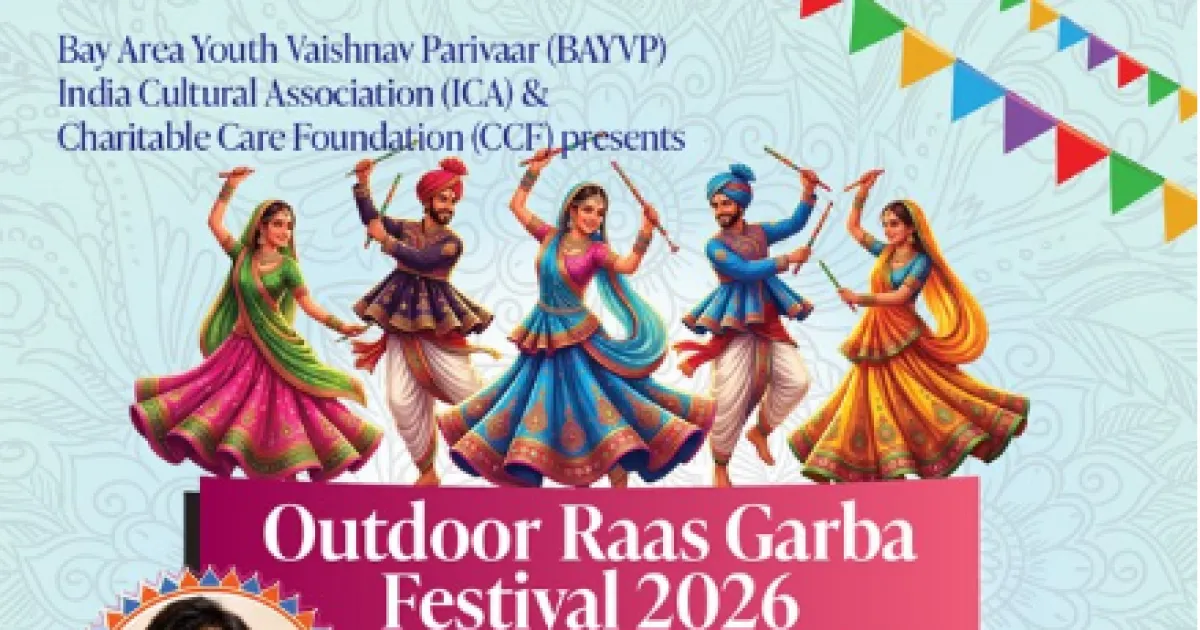 BAYVP-ICA-CCF Raas Garba Festival 2026 Fri, Oct 9th - 730 PM