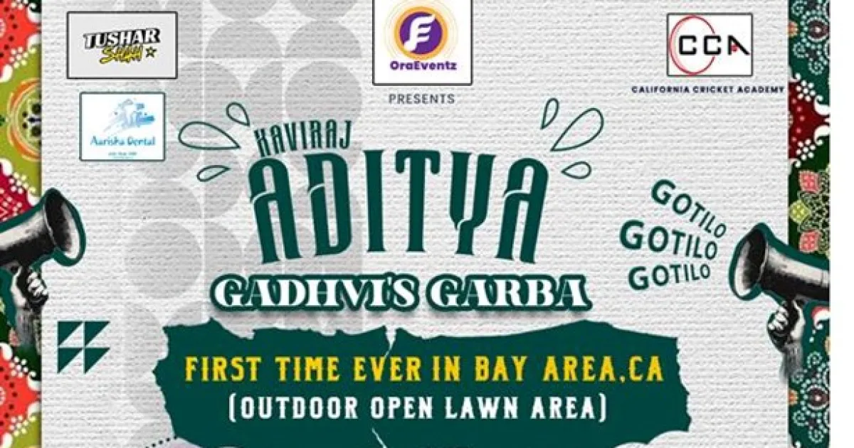 Aditya Gadhvis Garba in Bay Area for the very first time