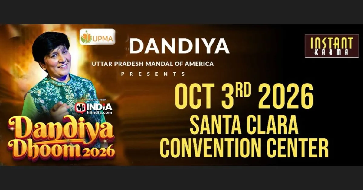 Falguni Pathak - Dandiya Dhoom 2026 in Bay Area