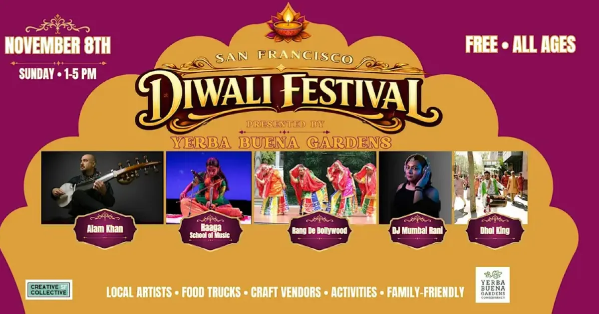 San Francisco Diwali Festival (Sunday, Nov 8)