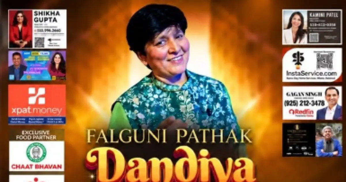 Falguni Pathak - Dandiya Dhoom 2026 in Bay Area
