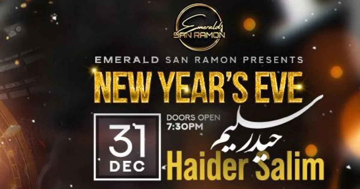 Emerald San Ramon New years Eve with Haider Salim