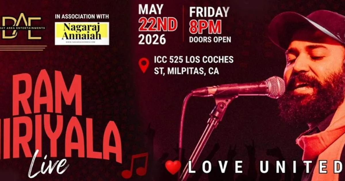 Ram Miriyala Live in Bay Area