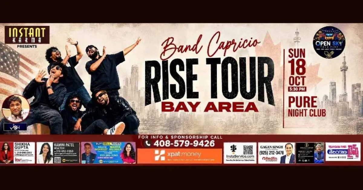 Band Capricio Rising Tour Live in Bay Area