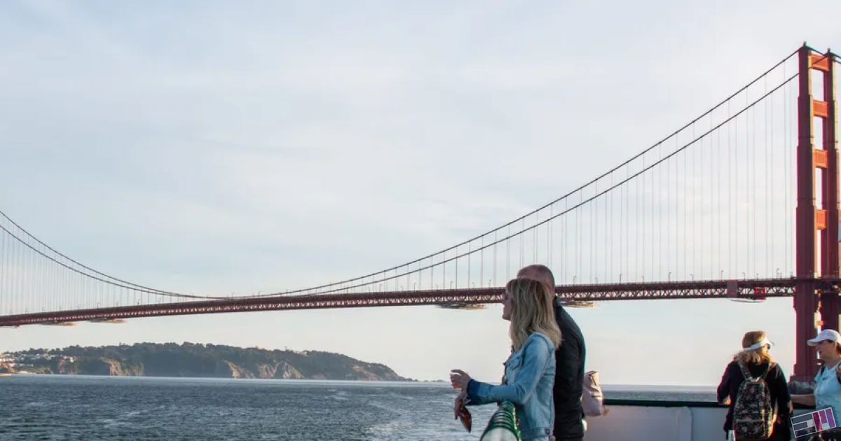 Valentines Day Sunset and Bay Lights Sail on San Francisco Bay
