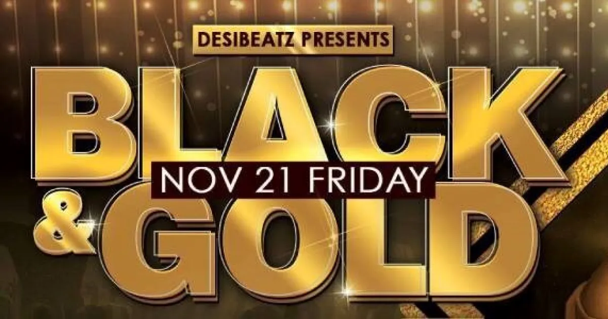 BOLLYWOOD BLACK & GOLD  DJ Brown Buoy  Hawthorn SF