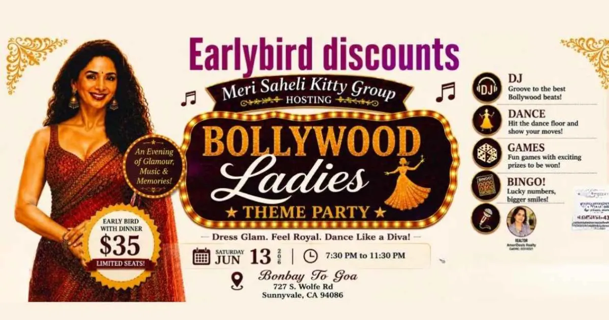 Bollywood Ladies Theme Party in Bay Area