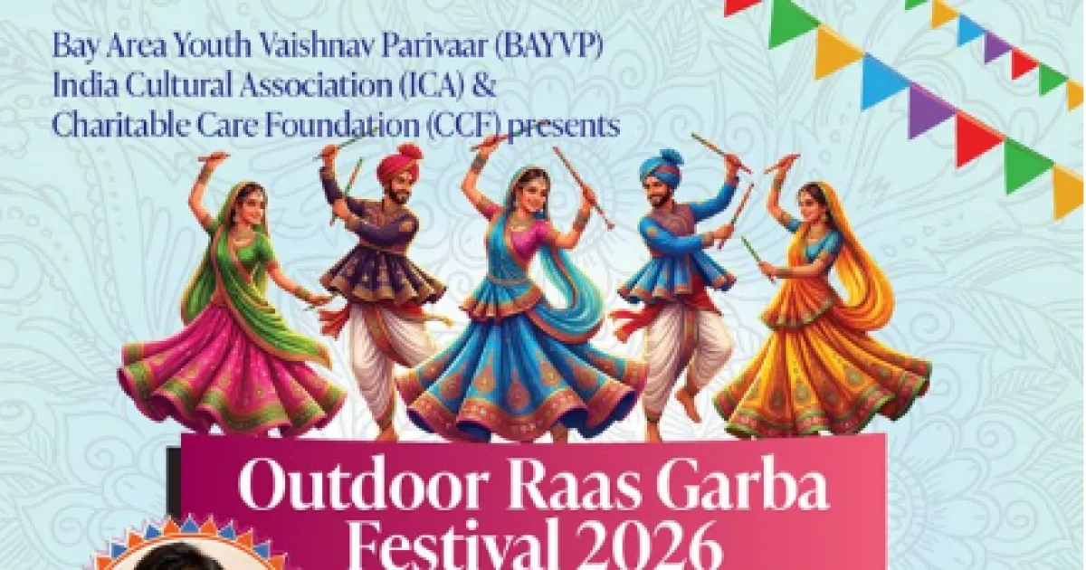 BAYVP-ICA-CCF Raas Garba Festival 2026 Fri, Oct 9th - 730 PM