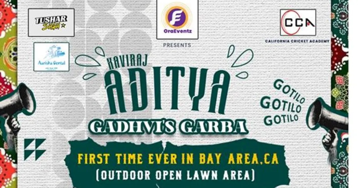 Aditya Gadhvis Garba in Bay Area for the very first time