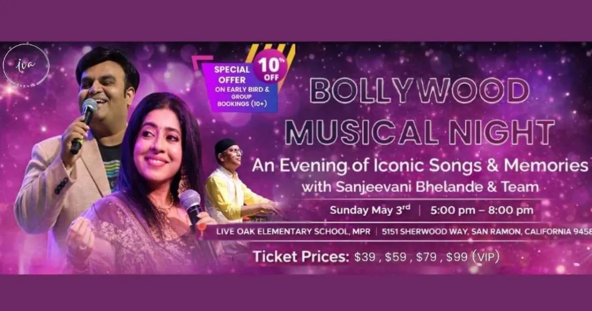 Sanjeevani Bhelande & Team Live in Concert – Bollywood Musical Night